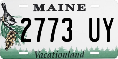 ME license plate 2773UY