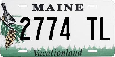 ME license plate 2774TL