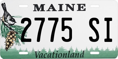 ME license plate 2775SI