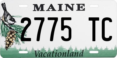 ME license plate 2775TC