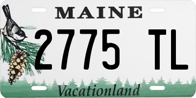 ME license plate 2775TL