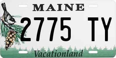 ME license plate 2775TY