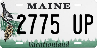 ME license plate 2775UP