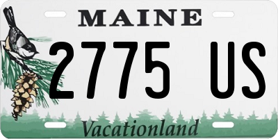 ME license plate 2775US