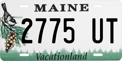 ME license plate 2775UT