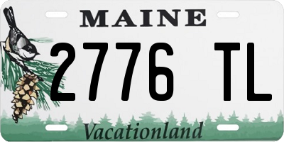 ME license plate 2776TL