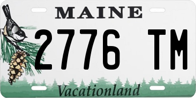 ME license plate 2776TM