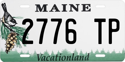 ME license plate 2776TP