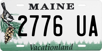 ME license plate 2776UA