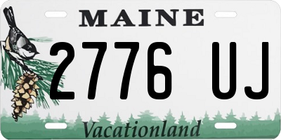 ME license plate 2776UJ
