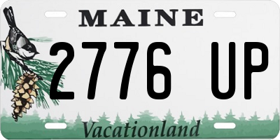 ME license plate 2776UP