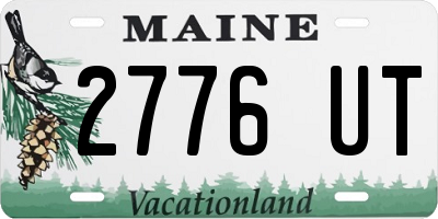 ME license plate 2776UT