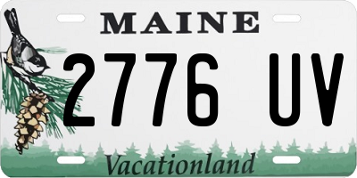 ME license plate 2776UV