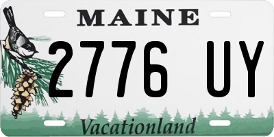 ME license plate 2776UY