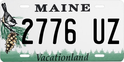 ME license plate 2776UZ