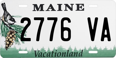 ME license plate 2776VA