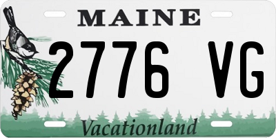 ME license plate 2776VG