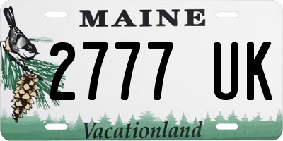 ME license plate 2777UK