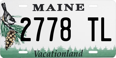 ME license plate 2778TL