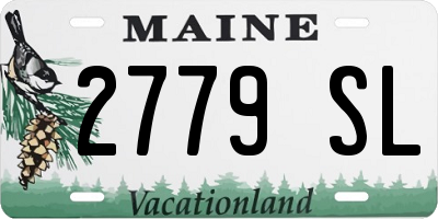 ME license plate 2779SL