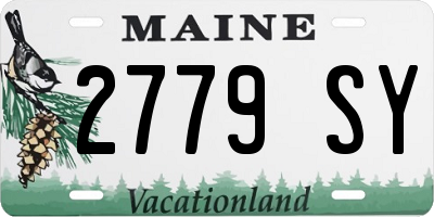 ME license plate 2779SY