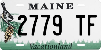 ME license plate 2779TF