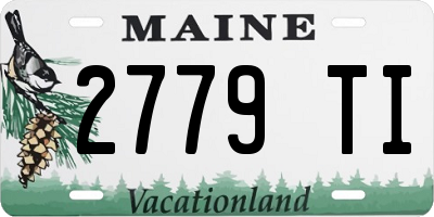ME license plate 2779TI