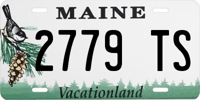 ME license plate 2779TS