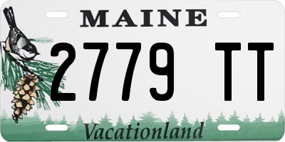 ME license plate 2779TT