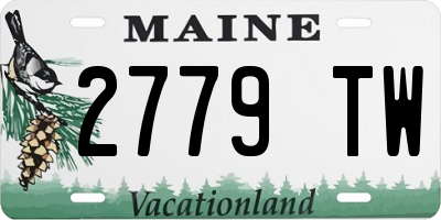 ME license plate 2779TW