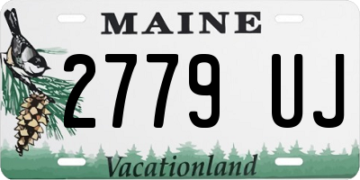 ME license plate 2779UJ