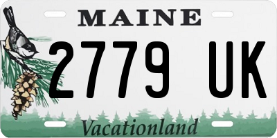 ME license plate 2779UK