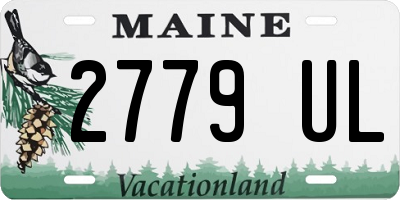 ME license plate 2779UL