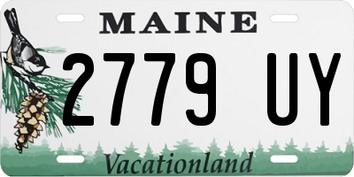 ME license plate 2779UY