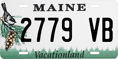 ME license plate 2779VB