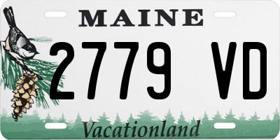 ME license plate 2779VD