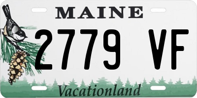 ME license plate 2779VF