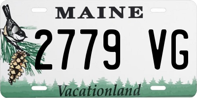 ME license plate 2779VG