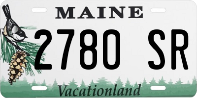ME license plate 2780SR