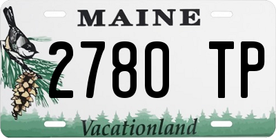 ME license plate 2780TP