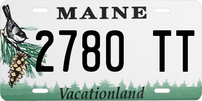 ME license plate 2780TT