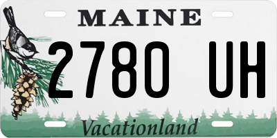 ME license plate 2780UH