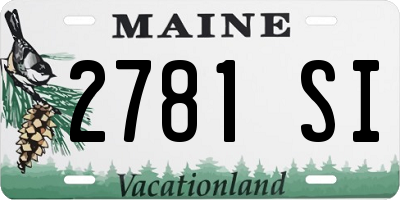 ME license plate 2781SI
