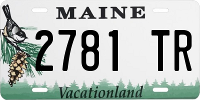 ME license plate 2781TR