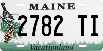 ME license plate 2782TI