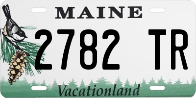 ME license plate 2782TR
