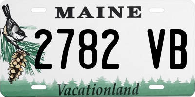 ME license plate 2782VB