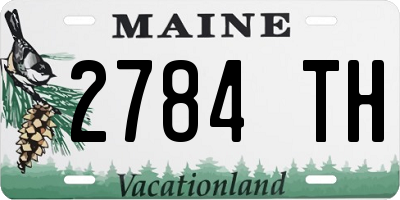 ME license plate 2784TH