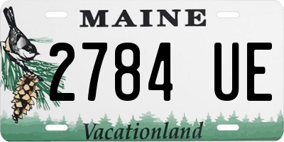 ME license plate 2784UE