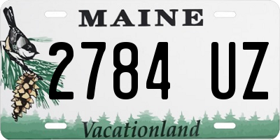 ME license plate 2784UZ